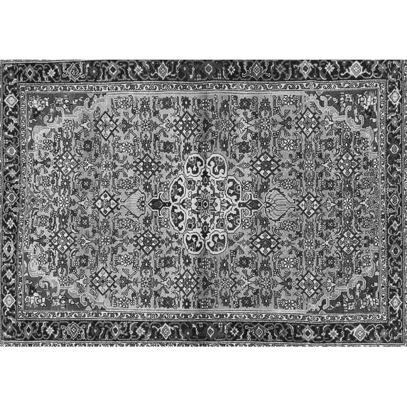 Ahgly Company Indoor Rectangle Persian Gray Traditional Area Rugs, 3' x 5'