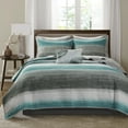 thumbnail image 2 of Home Essence Seth Complete Reversible Coverlet and Cotton Sheet Set, King, Blue, 2 of 12