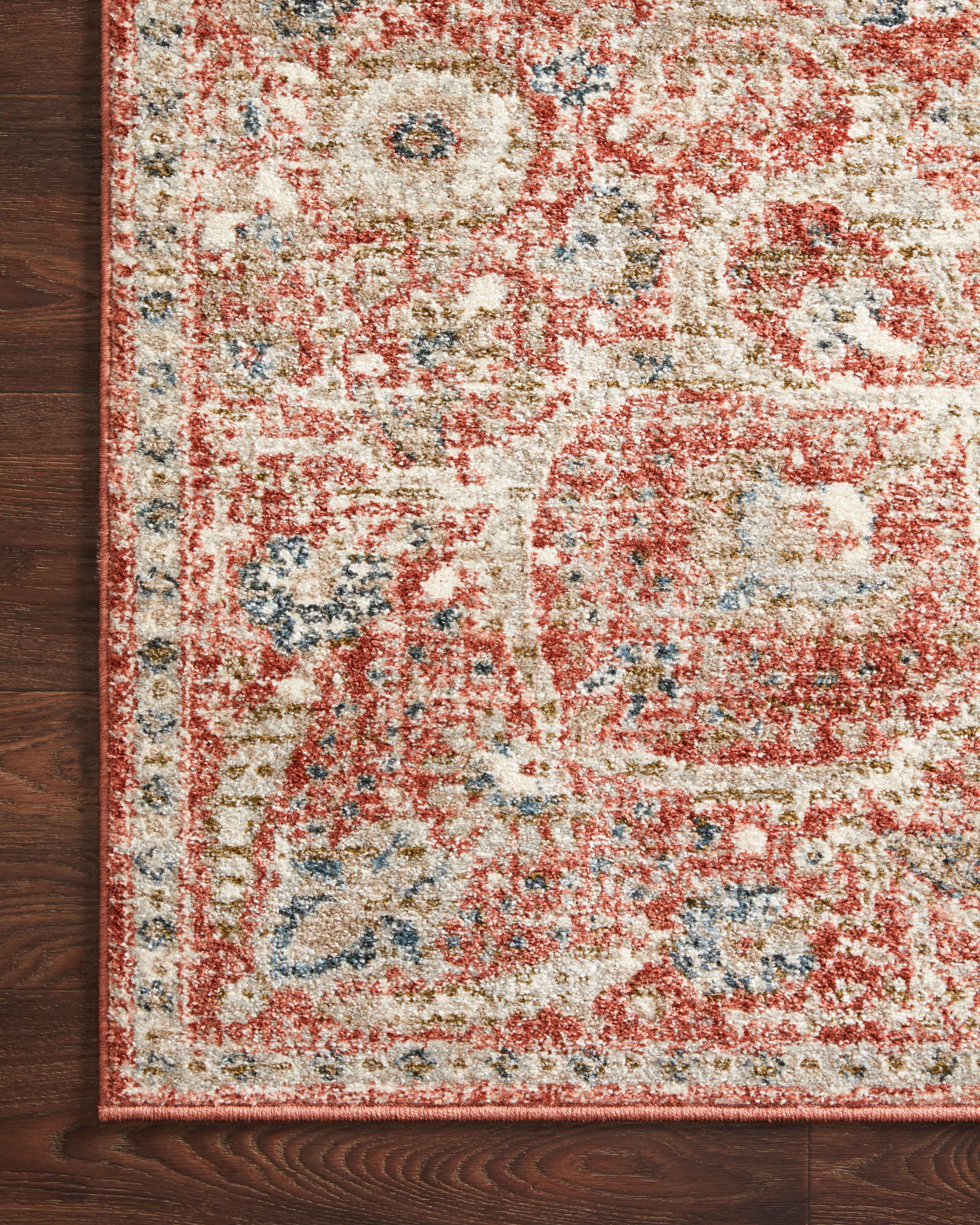 Loloi Saban SAB-02 Oriental Rust / Beige Area Rug 7'-10" x 10'