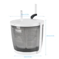thumbnail image 6 of Koiauber 2-in-1 Manual Laundry Basket,Hand-Crank Portable Washer Spin Dryer for Camping,Dorm ,No Electricity Needed,Suction Cup Base,2kg Capacity, 6 of 8
