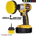 thumbnail image 4 of Drillbrush Yellow Medium Drill Brush Attachment Kit – Drill Brushes for Cleaning Bathroom Accessories - Shower / Bathtub Scrub Brush - Grout Cleaner, 4 of 8