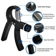 thumbnail image 3 of 5-60Kg Gym Fitness Hand Grip Men Adjustable Finger Heavy Exerciser Strength for Muscle Recovery Hand Gripper Trainer, 3 of 4