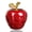 red, variant on Crystal Diamond 3D Apple Ornament Crystal Apple Craft Decoration Home Living Room Desktop Decorations Miniature Landscape Photography Props
