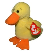 BEANIE BABIES Ty Beanie Baby: Quackers the Duck | Stuffed Animal | MWMT