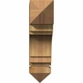 thumbnail image 5 of Ekena Millwork 6"W x 22"D x 22"H Merced Arts & Crafts Rough Sawn Bracket, Western Red Cedar, 5 of 13