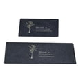thumbnail image 3 of Alfombrilla de cocina antideslizante de 2 piezas con respaldo de goma, felpudo, de alfombra alfombrilla de cocina de simple (gris 40 * aquatica Macarena alfombra de piso de cocina, 3 of 5