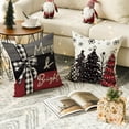 thumbnail image 4 of Juego de 4 fundas de almohada AVOIN Colorlife Christmas de 40 x 40 cm, 4 of 7