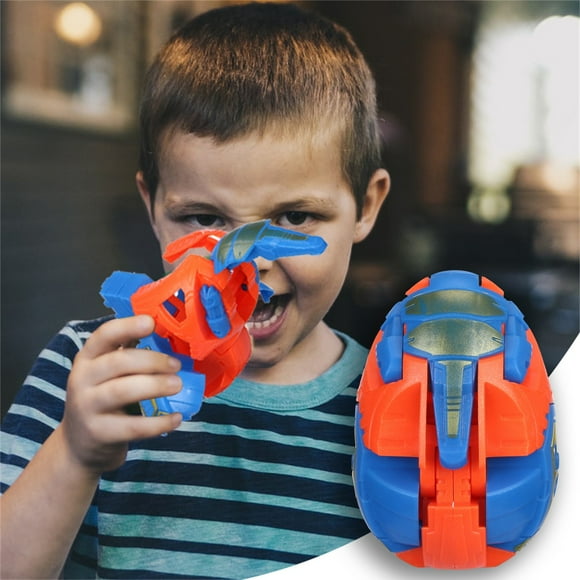 IMENGL 6 Pcs Jouets Oeufs de Dinosaure Jouets de Dinosaure Transformables Oeufs de Déformation Oeufs de Pâques Figurines d'Action pour Garçons, Squelette de Dinosaure 3D, Journée d'Action, Transformateur Sideswipe, Stick Bots, Extraterrestre Figurine d'Action 1979