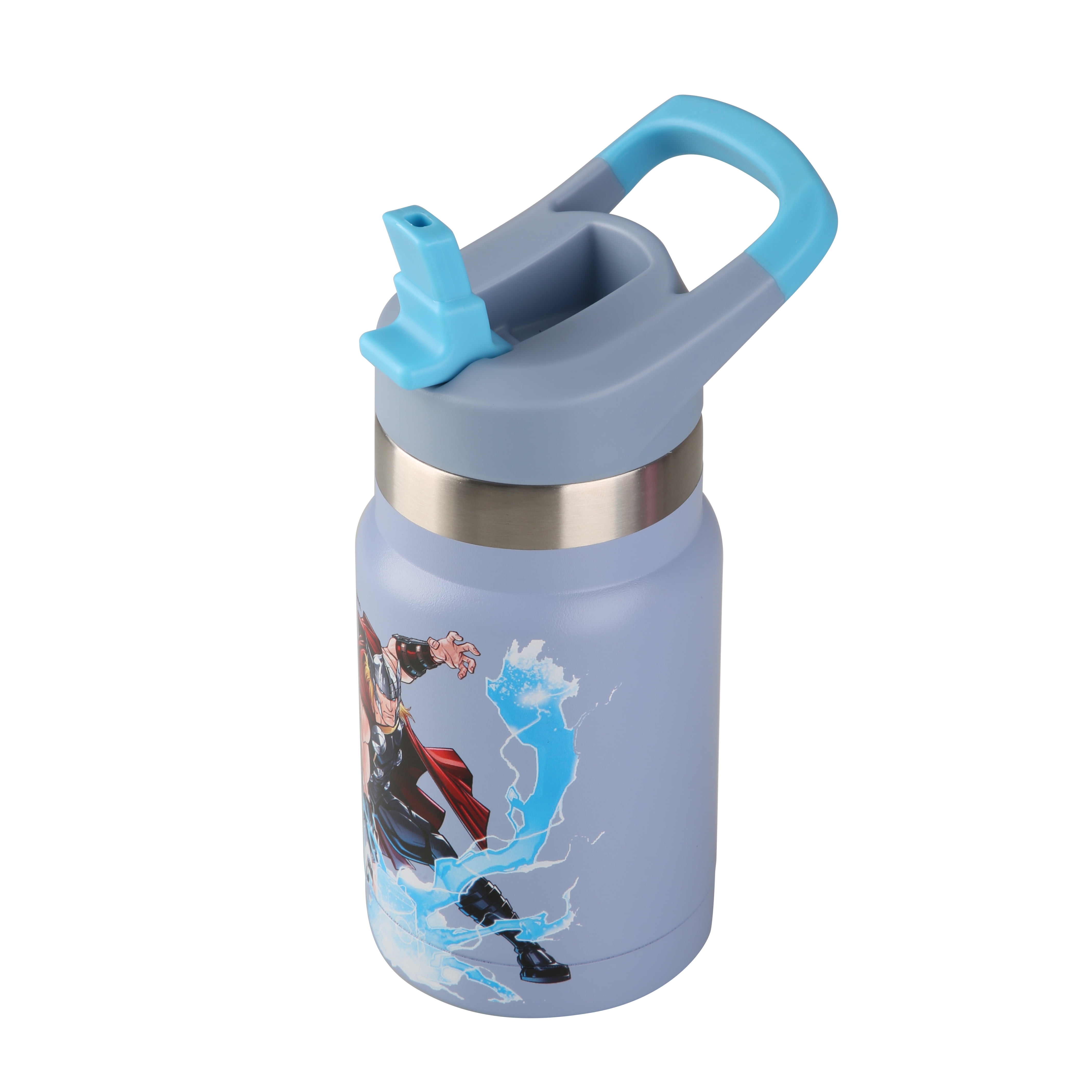 Thor 12oz Double Wall Vacuum Sealed Stainless Steel Kids Water Bottle 