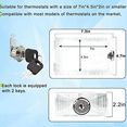 thumbnail image 3 of 2X Thermostat Lock Box Universal Thermostat Cover with Lock Box Guard with Key for Thermostat on Wall Home, 3 of 8