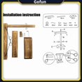 thumbnail image 4 of Juego Ring Toss con escalera de tiro hecha a mano de madera, 4 of 4