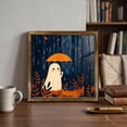 thumbnail image 5 of Dreisshy Art Framed Wall Artwork, Funny Spooky Wall Art Vintage Decoration for Rustic Farmhouse, Cute Ghosts Prints for Bedroom Halloween Decor, I, 5 of 7