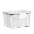 thumbnail image 1 of Hyasfey Transparent Sealed Food Storage Ja Airtight Lock Leakproof Dustproof Moisture-proof Rice Cereal Milk Powder Container Snack Tea Storage Case, 1 of 8