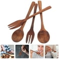 thumbnail image 2 of unbranded  Baby Fork Wooden Spoon Reusable Restaurant Utensils, 2 of 8