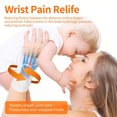 thumbnail image 7 of Wrist Brace for Sprained Wrist, Wrist Wrap Support, Carpal Tunnel Wrist Brace, Compression Wrist Brace, Breathable Wrist Brace for Pain Relief Arthritis Tndonitis,Night Support,2 Pcs Beige-Orange, 7 of 7