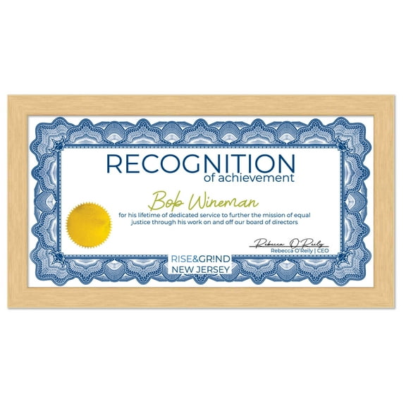 3.5x8.5 Natural Wood Picture Panoramic Frame - UV Acrylic, Foam Board Backing, Hanging Hardware