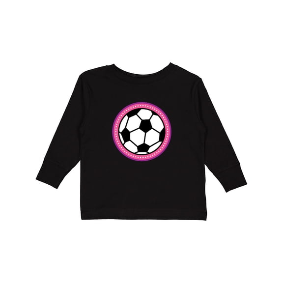 Inktastic Soccer Player Girls Sports Ball Girls Long Sleeve Toddler T-Shirt
