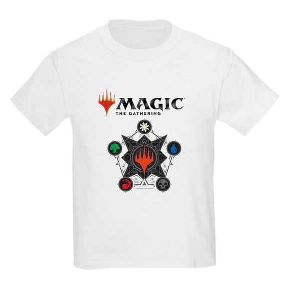 CafePress - Magic Mana Symbols T Shirt - Light T-Shirt Kids XS-XL