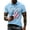 Light Blue-G1, variant on Mens American Flag Golf Shirts 250th America Anniversary 4th Of July Golf Shirts Short Sleeve Freedom Usa Flag Polo Shirt Button Down Independence Day Patriotic Shirts,Blue XL