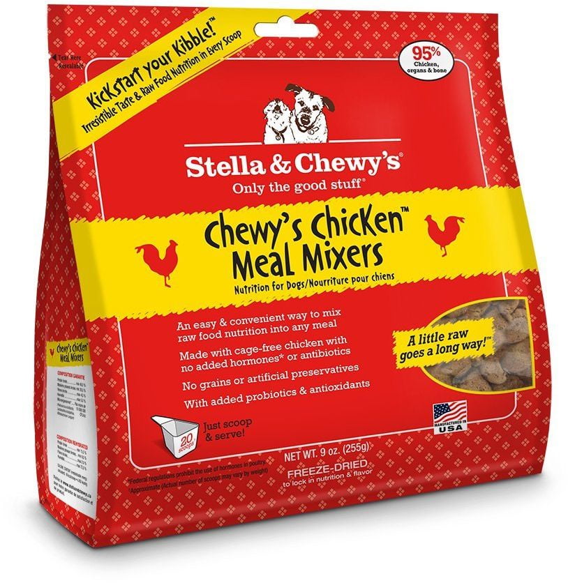 Stella & Chewy's Meal Mixers Chicken GrainFree Dry Dog Food Topper, 9
