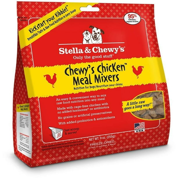 Stella & Chewy's Meal Mixers Chicken GrainFree Dry Dog Food Topper, 9