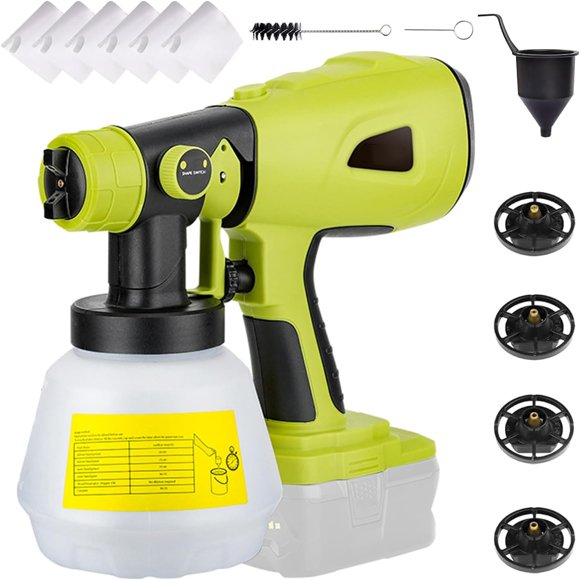 Cordless Paint Sprayer for Ryobi 20V Battery, HVLP Cordless Power Tool, Paint Spray Gun