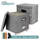 thumbnail image 2 of Caja gris para guardar discos de vinilo con capacidad para 50 unidades (2 unidades), 2 of 7