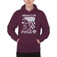 thumbnail image 2 of Officially Licensed Coca Cola Athletic Club Retro Men's Hoodie, 2 of 3