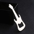 thumbnail image 4 of Guitar Shaped Musical Instrument Keychain Corkscrew Bottle Opener Metal keyring split Key Holder Rings Handbag Decor Accessory, 4 of 8