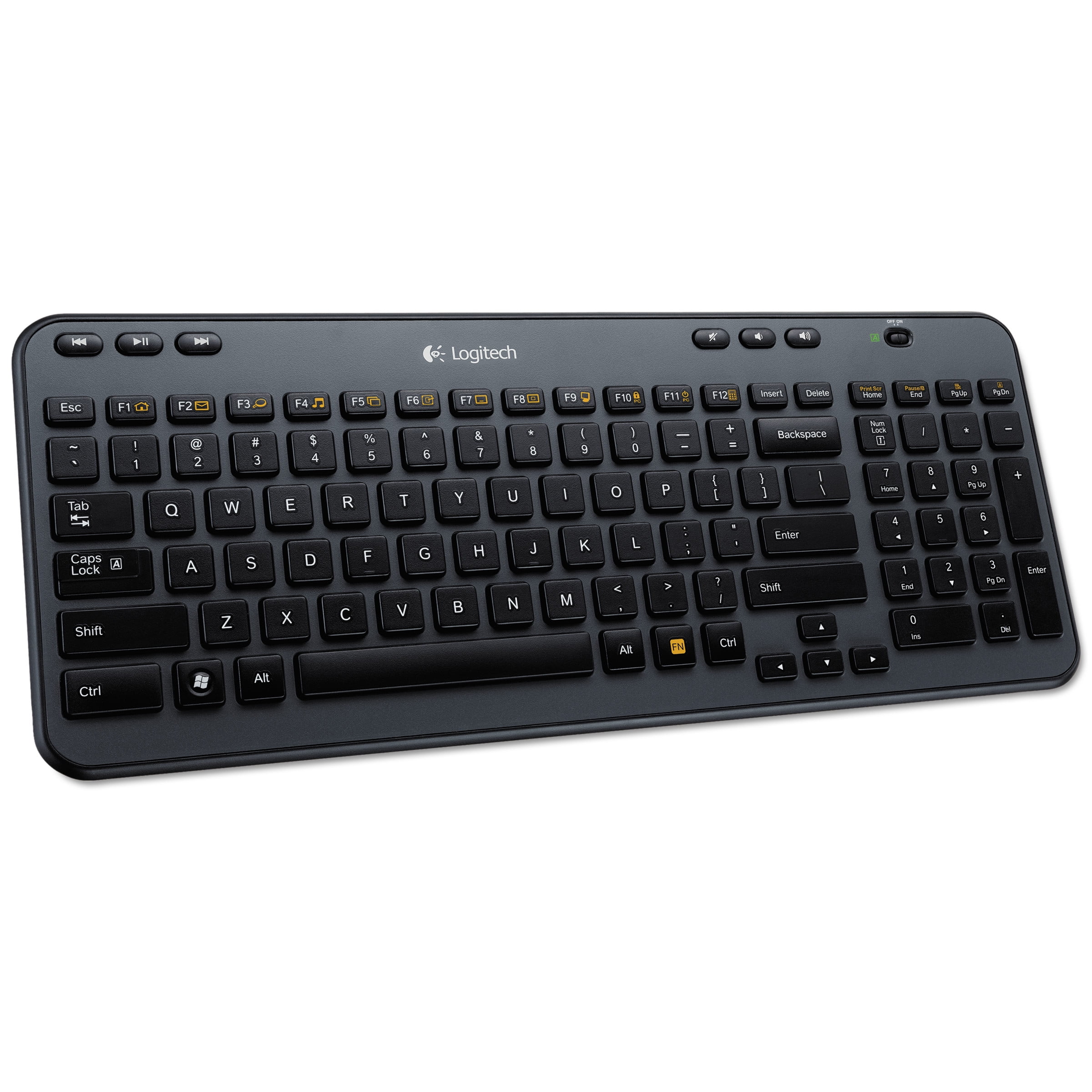 Logitech K360 Teclado USB Inalambrico Compacto Vida de Bateria de 3 Anos en Negro Brillante in Costa Rica at CRC 24473 Rating 5