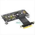 thumbnail image 2 of 3 in 1 M.2( NGFF) NVME M-key SSD to PCI-E 4X Extension Cable (10cm), 2 of 5