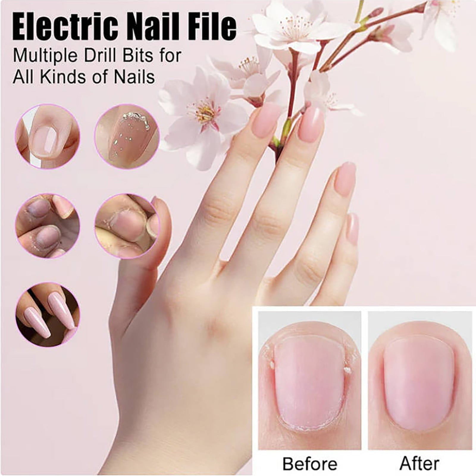 Rechargeable Nail Drill Machine for Efficient Filing and Polish Removal with Ergonomic Design and Seamless Control