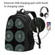 thumbnail image 2 of Fotbe Mandala Mochila con Estampado y Puerto USB para Hombre y Mujer, Mochila Antirrobo, Mochila de Viaje, Mochila Escolar, Mochila Universitaria, 2 of 7