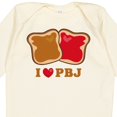 thumbnail image 4 of Inktastic I Love Pbj 2 Boys or Girls Long Sleeve Baby Bodysuit, 4 of 5