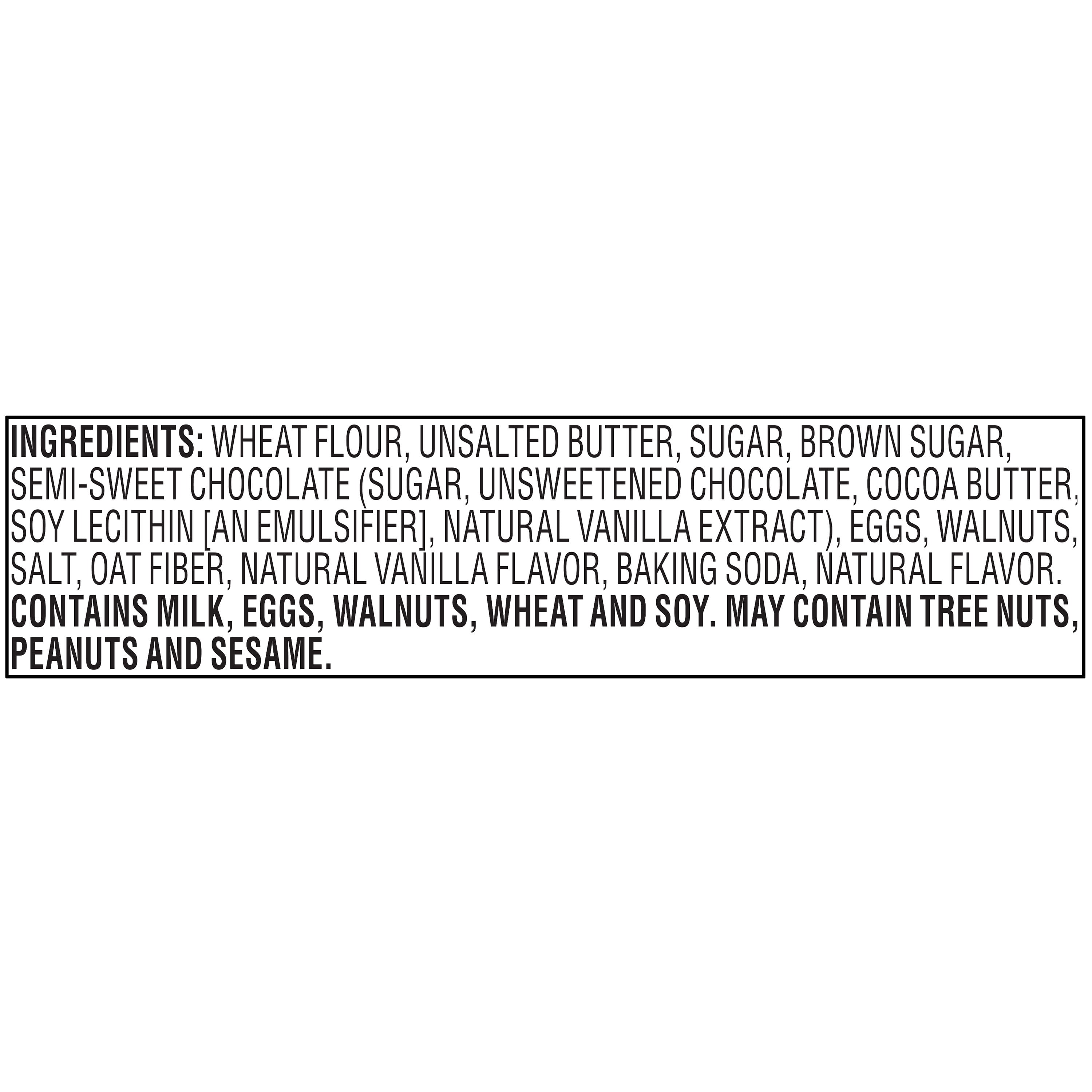 Marketside Thin & Crispy Baked Cookies Made with Chocolate Chips & Walnuts, 6 oz, 8 Count