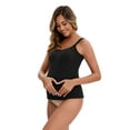 thumbnail image 4 of Unique Bargains Women's Maternity Thermal Camisoles with Built-In Bra XL Black, 4 of 6