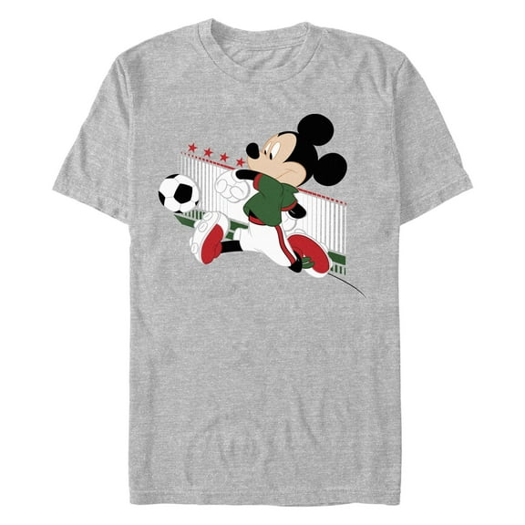 Men's Mickey & Friends Mexico Soccer Graphic Tee Athletic Heather Large
