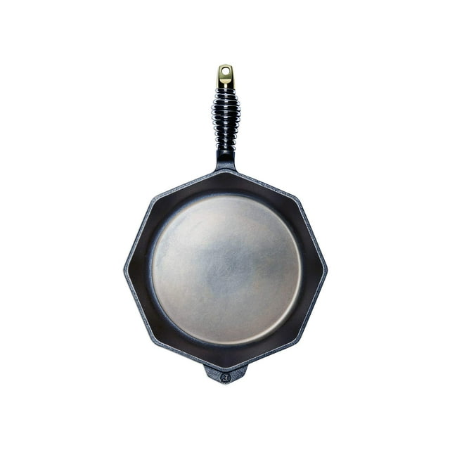 Sartén de hierro fundido FINEX 8 con tapa, previamente sazonada, hecha en EE. UU.