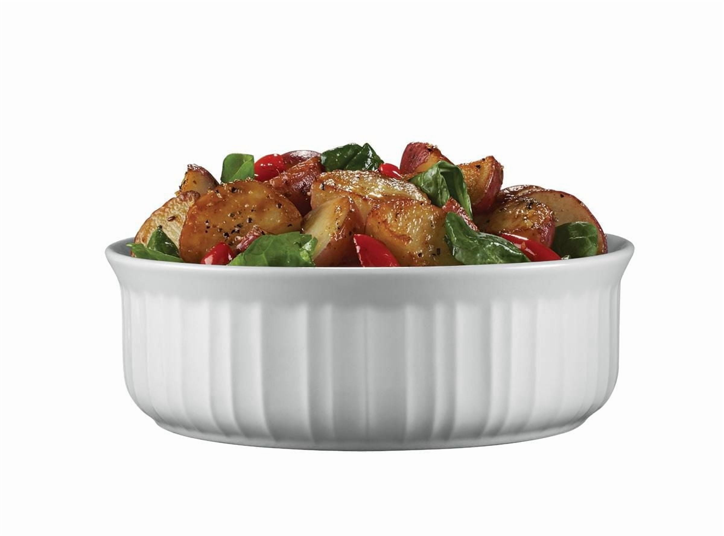 Plat rond à couvercle en plastique 24 oz/708 ml - Corningware French White