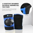 thumbnail image 4 of QUANFENG QF Knee Pads Elbow Pads and Wrist Guards 6 Pieces Cycling Skateboarding Protective Gear Set for Adults (Blue), 4 of 9