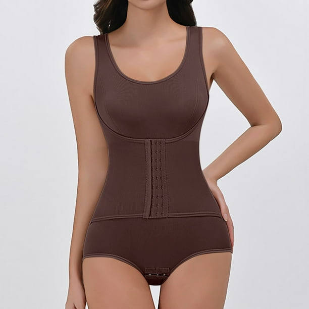 Body moldeador de cuerpo para mujer, color sólido, tirantes ajustables para hombros, talla grande, ajustado, levanta y moldea la cadera, mono con escote pronunciado, moldeador de nailon para mujer.