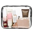 thumbnail image 4 of Bolsa de artículos de tocador transparente, paquete de 3 bolsas de artículos de tocador aprobadas, bolsa de un cuarto de galón, bolsa de cosméticos de maquillaje de viaje para mujeres y, 4 of 8