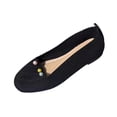 thumbnail image 2 of Daily Outing Comfortable Lightweight Dress Shoes Plus Size Shallow Cut Wide Width Spring Summer Black 7.5, 2 of 9