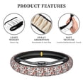 thumbnail image 6 of Balery Modern Life print Steering Wheel Covers Elastic Skidproof Steering Wheel Protective Cover Case for Men Women Universal 15 Inches Cars Accessories, 6 of 8