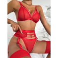 thumbnail image 1 of Conjunto de lencería de talla grande para mujer, sujetador de encaje con perspectiva, conjunto de liga con Tanga calado, ropa interior Sexy para mujer, producto sexual Tan Jianjun unisex, 1 of 2
