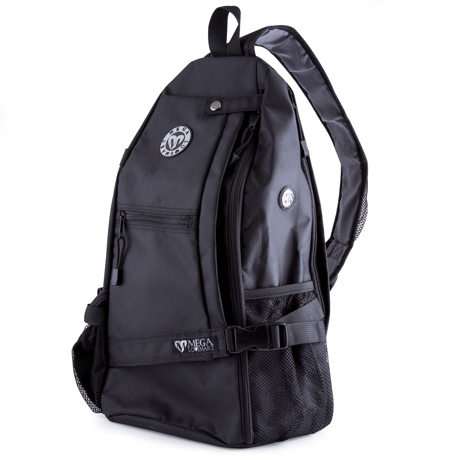 Crossbody Sling Yoga Backpack Good For Gym, Beach, Travel & Hiking Black