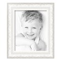 thumbnail image 2 of ArtToFrames 12" x 15" Majestic White Picture Frame, 12x15 inch Silver Wood Poster Frame (WOM-5198),  Pack, 2 of 7