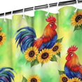 thumbnail image 3 of Green Chicken Sunflower Pattern Shower Curtain 84"x72" ,Bathroom Decorative Shower Curtains Set with 12 Hooks,Modern Waterproof Washable Shower Curtain, 3 of 6