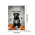 thumbnail image 4 of JOOCAR Halloween Black Dog Skeleton Pumpkin Garden Flag for Fall Autumn Home Outdoor Garden Yard Door Decor 12x18 inch, 4 of 5
