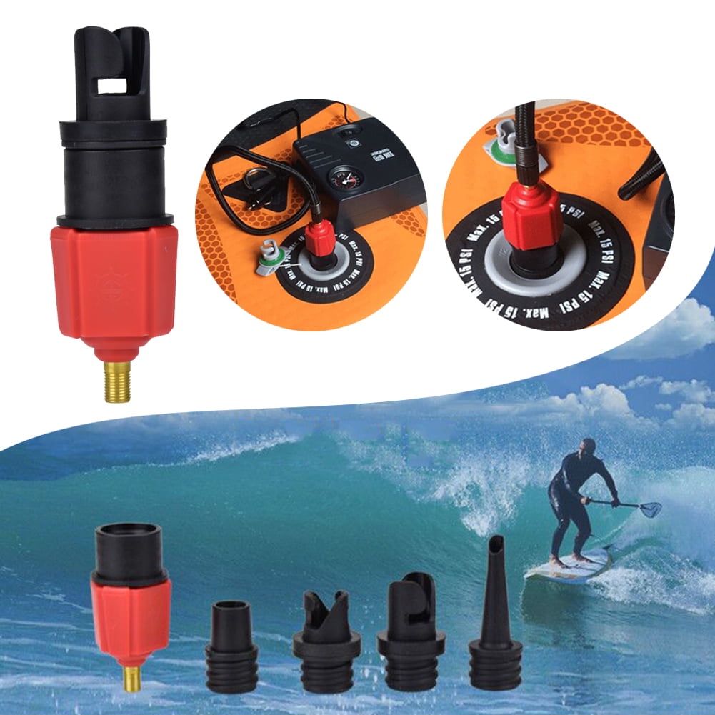 For Stand Up Paddle Board Sup Pump Air Valve Adapter Inflatable Kayak Canoe Boat 